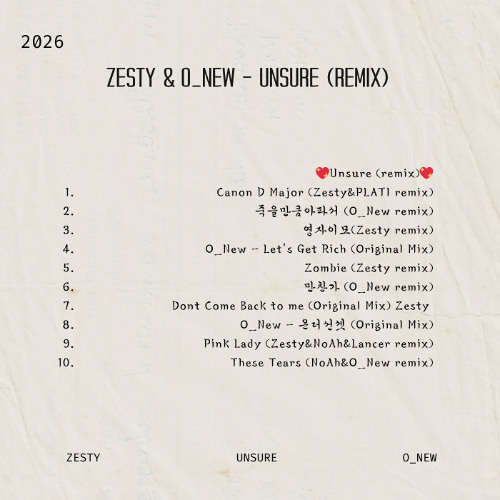 Unsure remix(ZESTY&O_New)